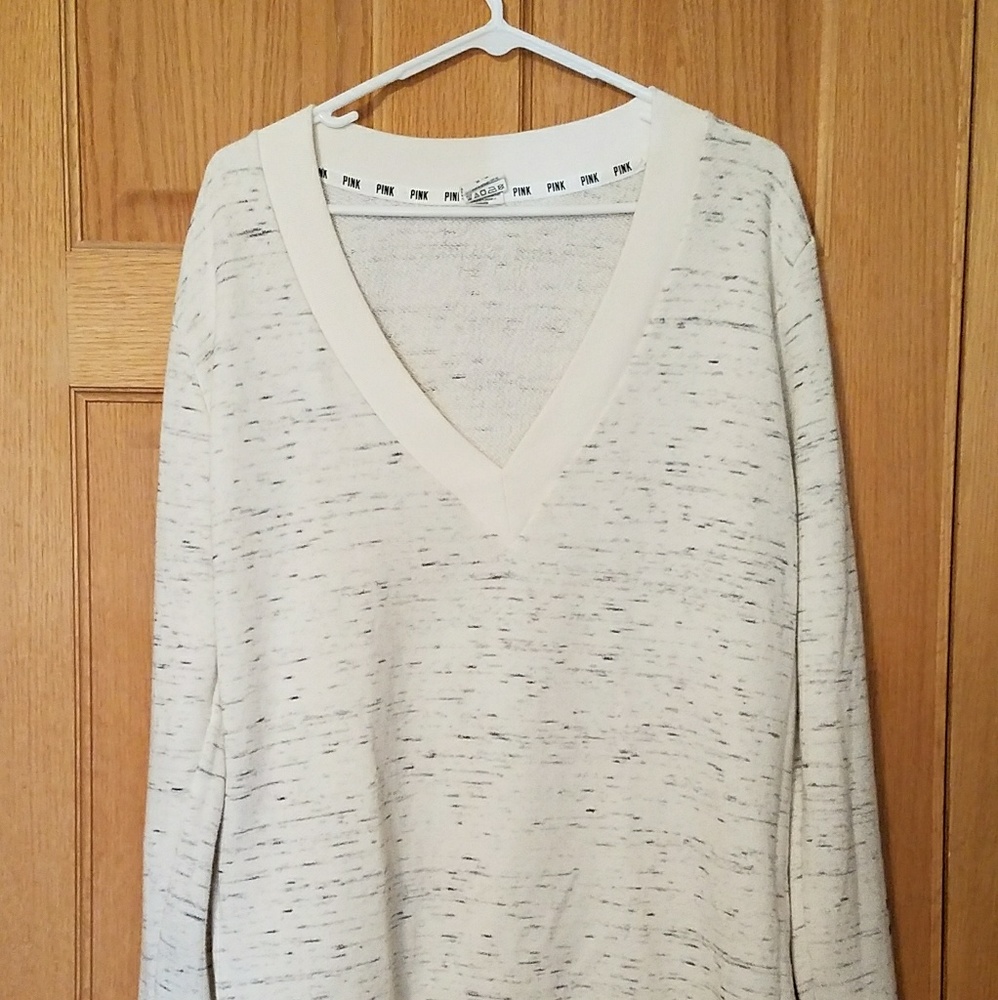 Deep V-Neck Sweatershirt